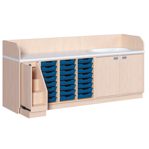 Produkt Bild Wickelkommode, vierreihig zuz&uuml;glich Badewanne 