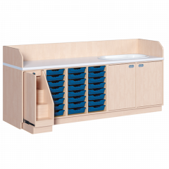 Produktbild Wickelkommode, vierreihig zuz&uuml;glich Badewanne 