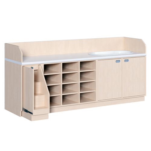 Produkt Bild Wickelkommode, vierreihig zuz&uuml;glich Badewanne 