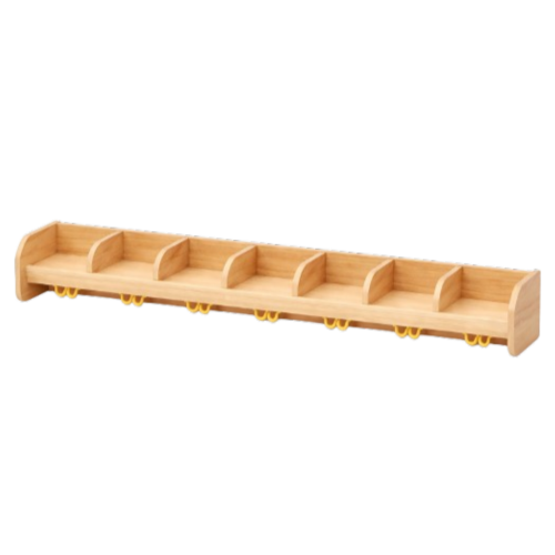 Produkt Bild Garderobenablage mit Fachtrennern und Haken 