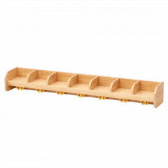 Produktbild Garderobenablage mit Fachtrennern und Haken 