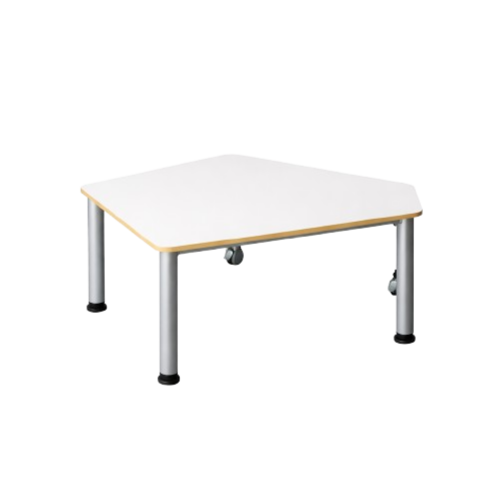 Produkt Bild Fahrbarer F&uuml;nfecktisch mit Melaminharzbeschichtung 