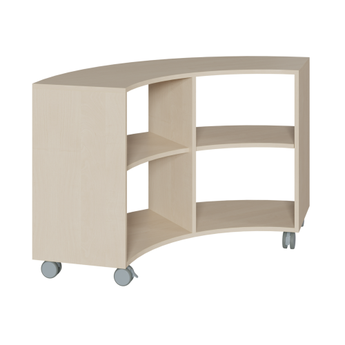 Produkt Bild Korpus-Regal auf 1/4-Kreis-Grundri&szlig;, beidseitig offen 