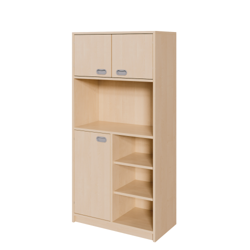 Produkt Bild Korpus-Schrank, unten T&uuml;r und Regal, oben Doppelt&uuml;ren 