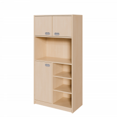 Produktbild Korpus-Schrank, unten T&uuml;r und Regal, oben Doppelt&uuml;ren 