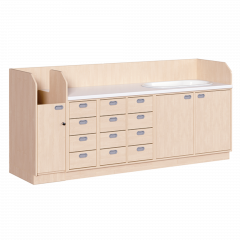 Produktbild Wickelkommode, vierreihig zuz&uuml;glich Badewanne 