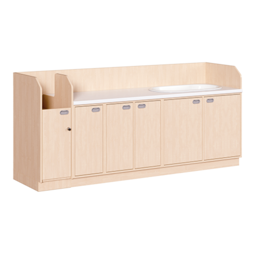 Produkt Bild Wickelkommode, vierreihig zuz&uuml;glich Badewanne 
