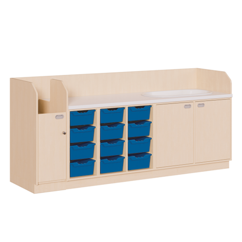 Produkt Bild Wickelkommode, vierreihig zuz&uuml;glich Badewanne 