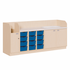 Produktbild Wickelkommode, vierreihig zuz&uuml;glich Badewanne 