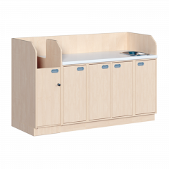 Produktbild Wickelkommode, vierreihig zuz&uuml;glich Waschbecken 