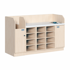 Produktbild Wickelkommode, vierreihig zuz&uuml;glich Waschbecken 