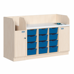 Produktbild Wickelkommode, vierreihig zuz&uuml;glich Waschbecken 