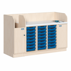 Produktbild Wickelkommode, vierreihig zuz&uuml;glich Waschbecken 