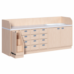 Produktbild Wickelkommode, vierreihig zuz&uuml;glich Badewanne 