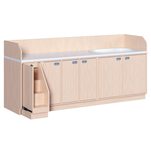 Produkt Bild Wickelkommode, vierreihig zuz&uuml;glich Badewanne 