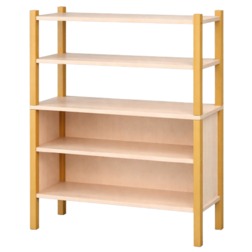 Produkt Bild Stollen-Regal mit flacher Sockelnische und 4 F&auml;chern 