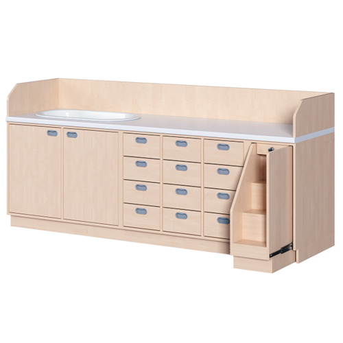 Produkt Bild Wickelkommode, vierreihig zuz&uuml;glich Badewanne WIC 4-10 9 B