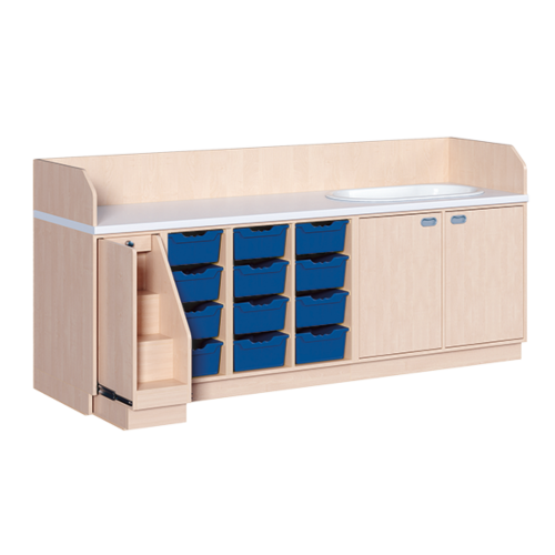 Produkt Bild Wickelkommode, vierreihig zuz&uuml;glich Badewanne WIC 4-03 9 B