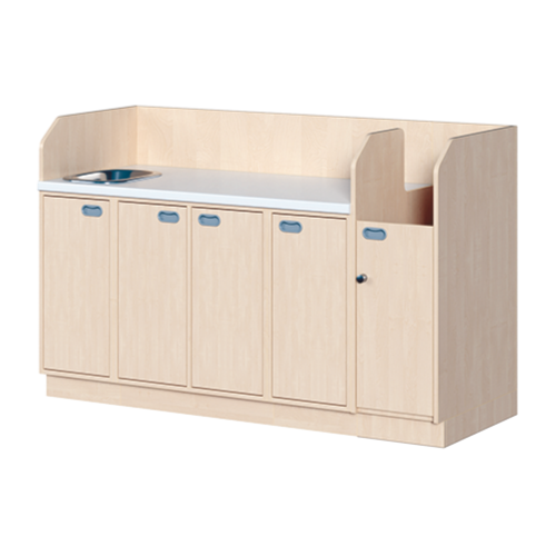 Produkt Bild Wickelkommode, vierreihig zuz&uuml;glich Waschbecken WIC 4-20 9 W