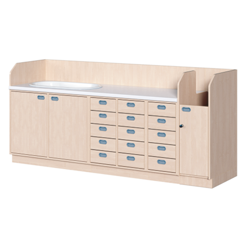 Produkt Bild Wickelkommode, vierreihig zuz&uuml;glich Badewanne WIC 4-24 9 B