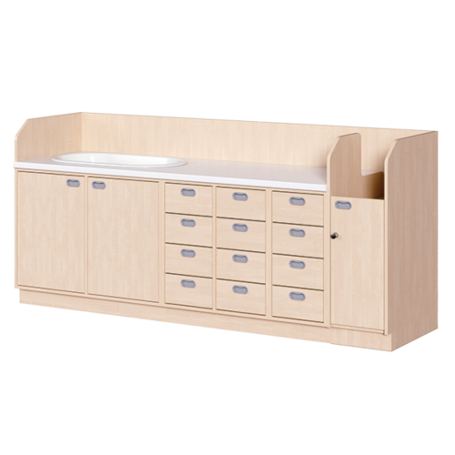Produkt Bild Wickelkommode, vierreihig zuz&uuml;glich Badewanne WIC 4-22 9 B