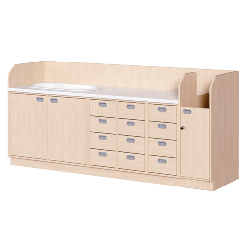 Produkt Bild Wickelkommode, vierreihig zuz&uuml;glich Badewanne WIC 4-22 7 B
