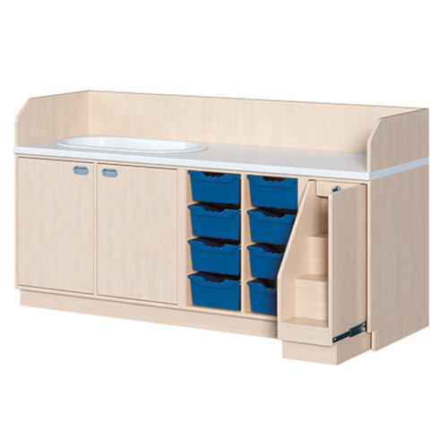 Produkt Bild Wickelkommode, dreireihig zuz&uuml;glich Badewanne WIC 3-19 9 B