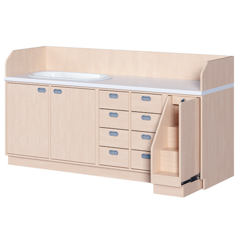 Produkt Bild Wickelkommode, dreireihig zuz&uuml;glich Badewanne WIC 3-25 9 B