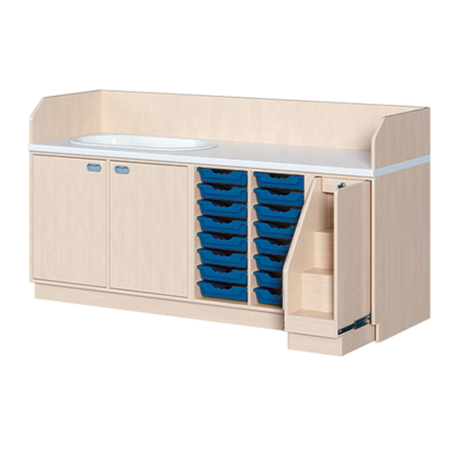 Produkt Bild Wickelkommode, dreireihig zuz&uuml;glich Badewanne WIC 3-17 9 B