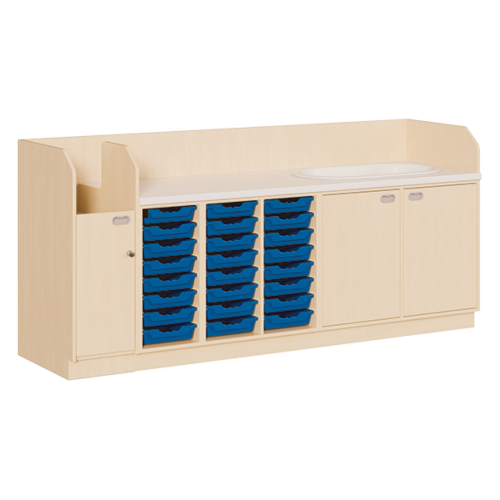 Produkt Bild Wickelkommode, vierreihig zuz&uuml;glich Badewanne WIC 4-13 9 B