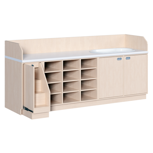 Produkt Bild Wickelkommode, vierreihig zuz&uuml;glich Badewanne WIC 4-05 9 B