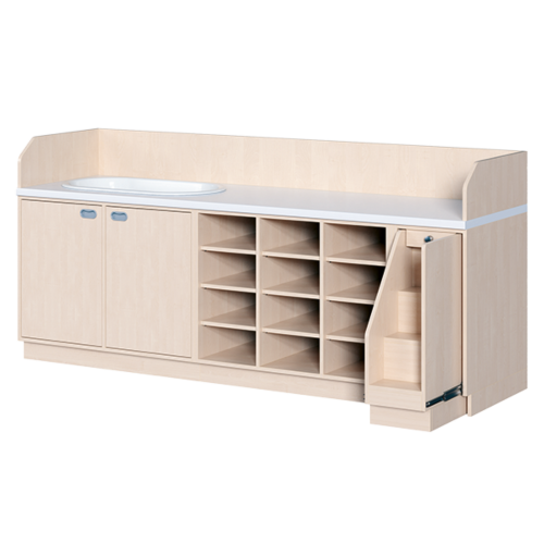 Produkt Bild Wickelkommode, vierreihig zuz&uuml;glich Badewanne WIC 4-06 9 B