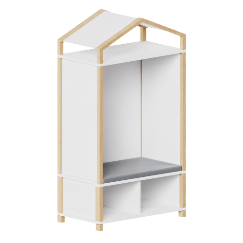 Produkt Bild R&uuml;ckzugshaus in Stollenbauweise mit Dach, B&uuml;cherregal und Bodenmatte 0616 600 00