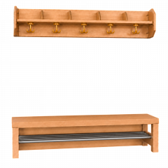 Produktbild Komplettgarderobe mit offener Ablagereihe 1171R200R26