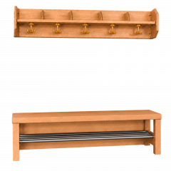 Produktbild Komplettgarderobe mit offener Ablagereihe 1171R200R34