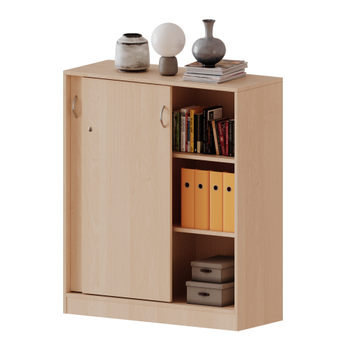 Produkt Bild Schiebet&uuml;renschrank, 3 Ordnerh&ouml;hen - Serie evo180 H10053SM