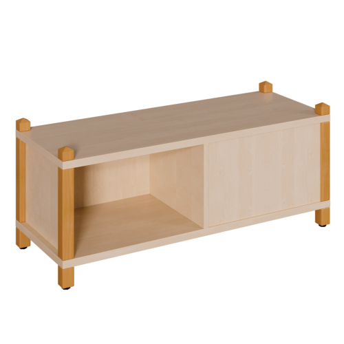 Produkt Bild Stollen-Regal, Raumteilerregal mit Mittelwand wechselseitig offen 0604 030 00