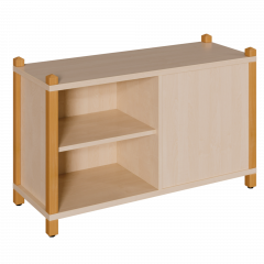 Produktbild Stollen-Regal, Raumteilerregal mit Mittelwand wechselseitig offen 0606 030 00
