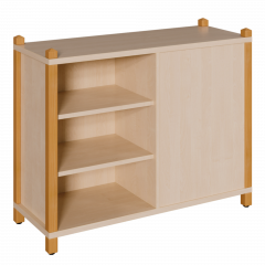 Produktbild Stollen-Regal, Raumteilerregal mit Mittelwand wechselseitig offen 0608 030 00