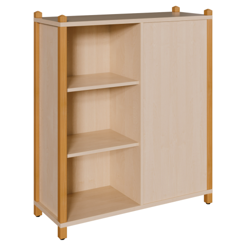 Produkt Bild Stollen-Regal, Raumteilerregal mit Mittelwand wechselseitig offen 0612 030 00