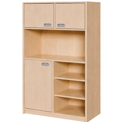 Produkt Bild Korpus-Schrank, unten T&uuml;r und Regal, oben Doppelt&uuml;ren 0216 424 00