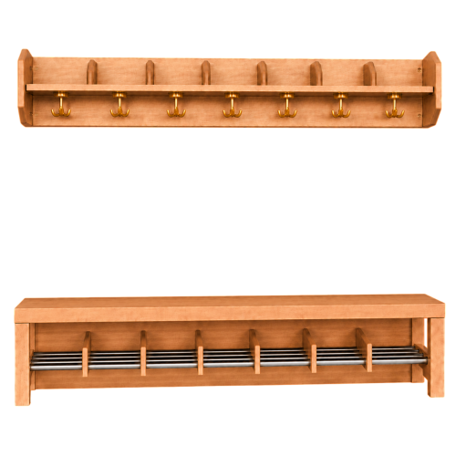 Produkt Bild Komplettgarderobe mit offener Ablagereihe 1171R400RF34