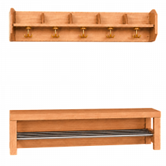 Produktbild Komplettgarderobe mit offener Ablagereihe 1171R200R42