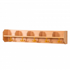 Produktbild Garderobenablage mit Fachtrennern und Haken 