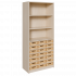 Produkt Bild Korpus-Regal mit flachen Materialk&auml;sten und offenen F&auml;chern 