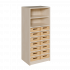 Produkt Bild Korpus-Regal mit flachen Materialk&auml;sten und offenen F&auml;chern 