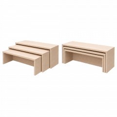 Produktbild Set aus 3 untereinander schiebbaren Sitzb&auml;nken mit stabilen 25-mm-Sitzplatten 117 03 SBSET