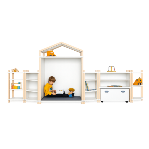 Produkt Bild Fertigregalsystem in Stollenbauweise "Leseregal-R&uuml;ckzugskombination" FRS S48