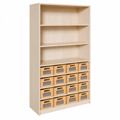 Produktbild Korpus-Regal mit Materialk&auml;sten und offenen F&auml;chern 