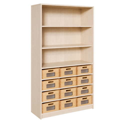 Produkt Bild Korpus-Regal mit Materialk&auml;sten und offenen F&auml;chern 0218 065 00